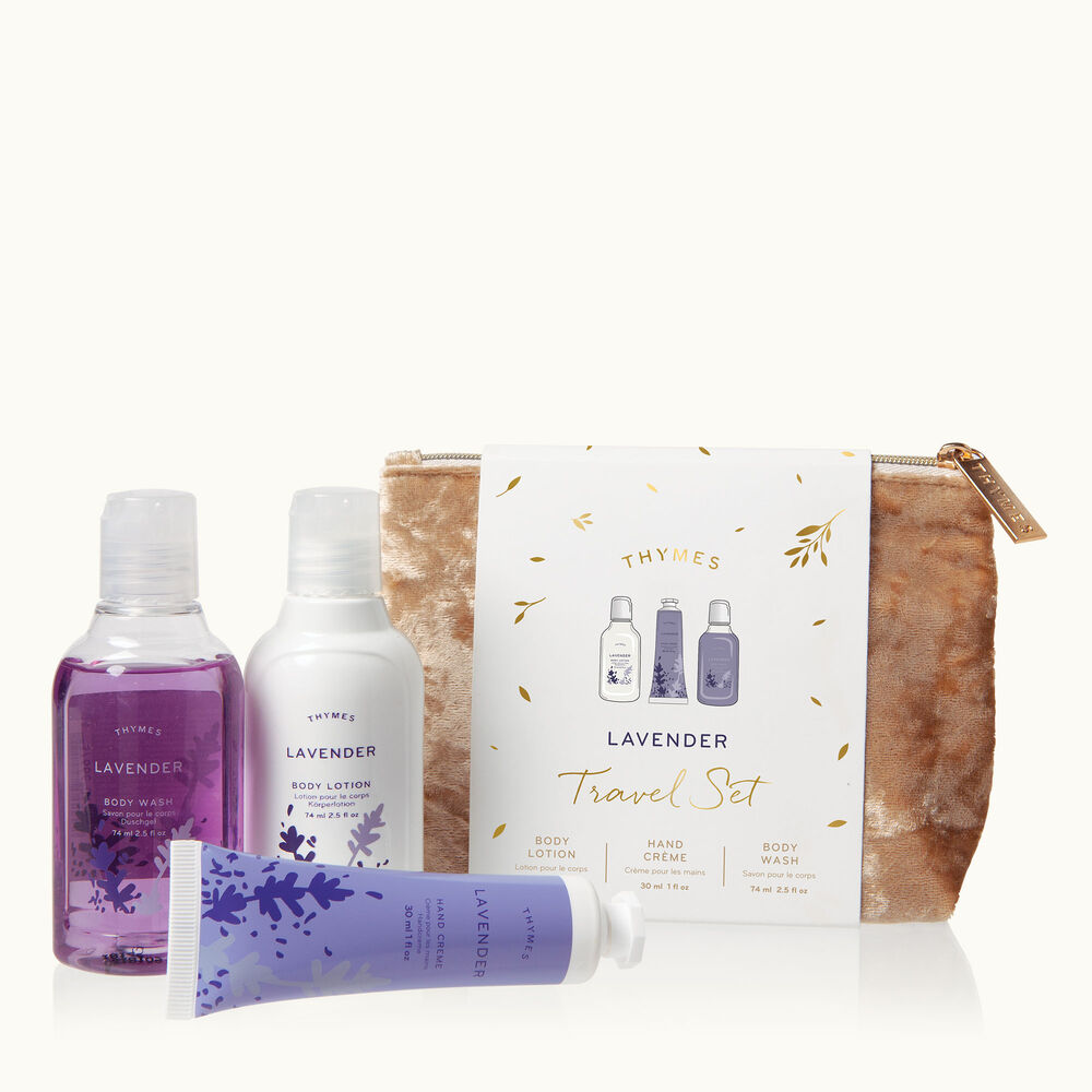 Thymes Lavender Body Wash, Body Lotion, & Hand Crème. image number 0